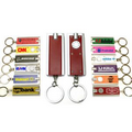 Mini Flash Light with Super Bright LED & Swivel Key Chain (Burgundy Red)